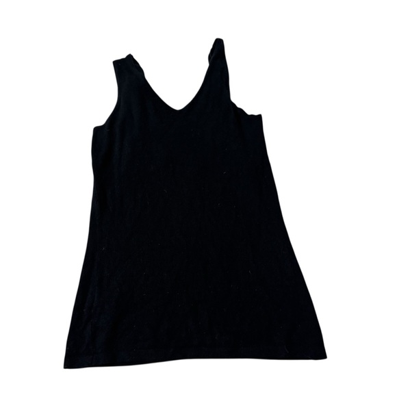 Cache VTG Y2K Black Tank Top Sz L Silver O Ring Cami Night Out Whimsigoth Fairy - Picture 4 of 6